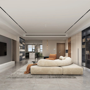 现代 客餐厅 客厅