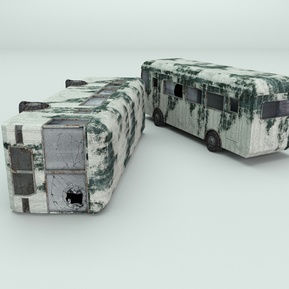 现代 大巴 废车