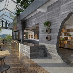 工业LOFT 餐厅  餐厅食品店