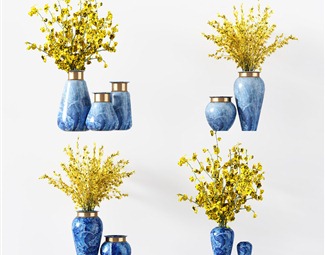 新中式青花瓷花瓶