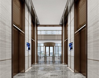 现代现代走廊电梯厅