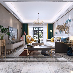 轻奢 客厅 港式