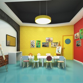 现代 幼儿园 教室