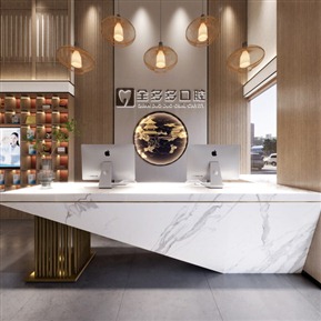 新中式 大厅 口腔大厅全景