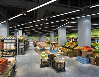 工业LOFT 超市 超市百货 果蔬食品区