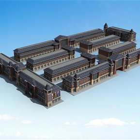 欧式 商业楼 商贸园物流园商业