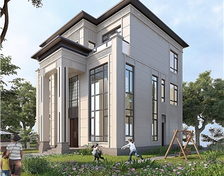 新中式 独栋别墅 别墅