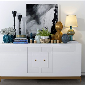 现代 摆件 休闲椅 装饰画 茶几 装饰架组合