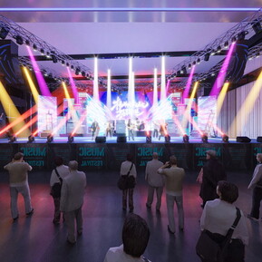 现代 舞台 演出舞台现场