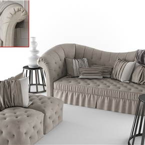 简欧 沙发茶几组合 沙发