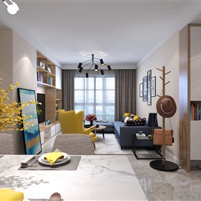 北欧 客厅 客餐厅