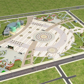 现代 广场 景观广场