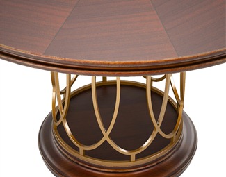 现代木纹餐桌