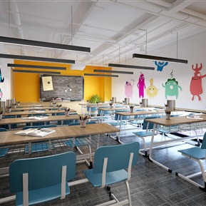 现代 教室 培训室