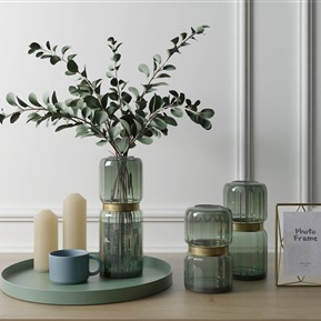 现代 花瓶 花卉玻璃瓶装饰品摆件