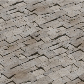 现代 路面 砖块路面