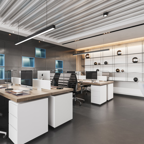 现代 公共办公区 敞开办公区