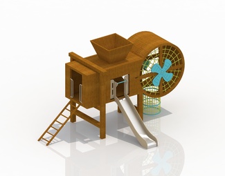 现代 滑梯 谷车玩具
