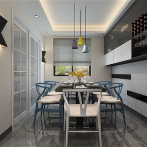 现代 餐厅 客餐厅
