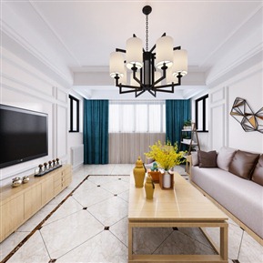 现代 客餐厅 客厅餐厅全景