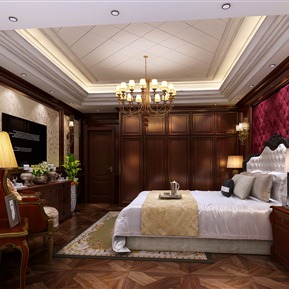 美式 卧室 简约卧室