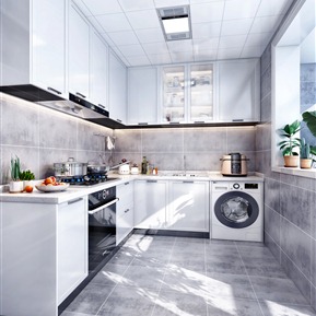 现代 厨房 厨房阳台