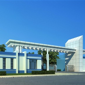 现代 大门 大门入口