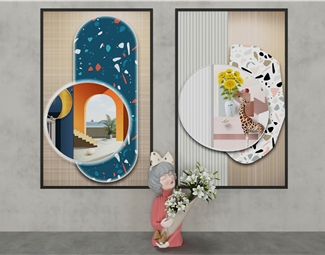 现代立体动物画