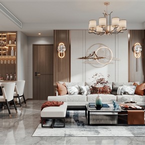 新中式 客餐厅 客厅