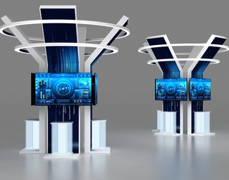 现代 展示台 中岛台