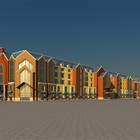 欧式 商业楼 商业