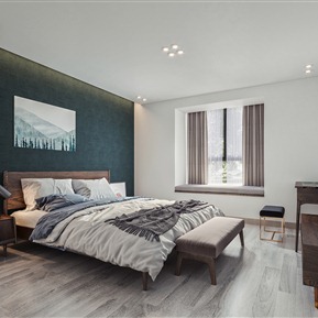 北欧 卧室 主卧室