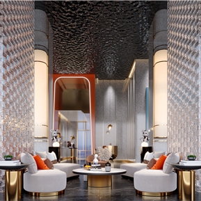 轻奢 大厅 酒店大堂