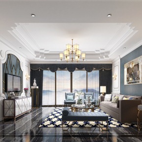 美式 客厅