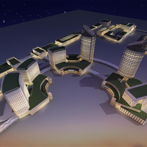 现代 商业楼 商业规划