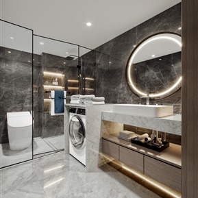 现代 卫生间 卫生间浴室